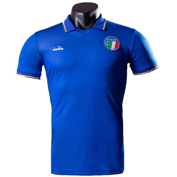 Italy home jersey men's frist soccer sportwear football shirt 1990